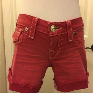 True Religion Mid Cut Off Shorts